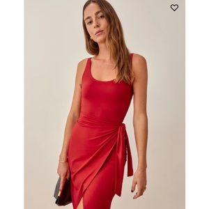 Kaila Red Knit Dress by Reformation XS